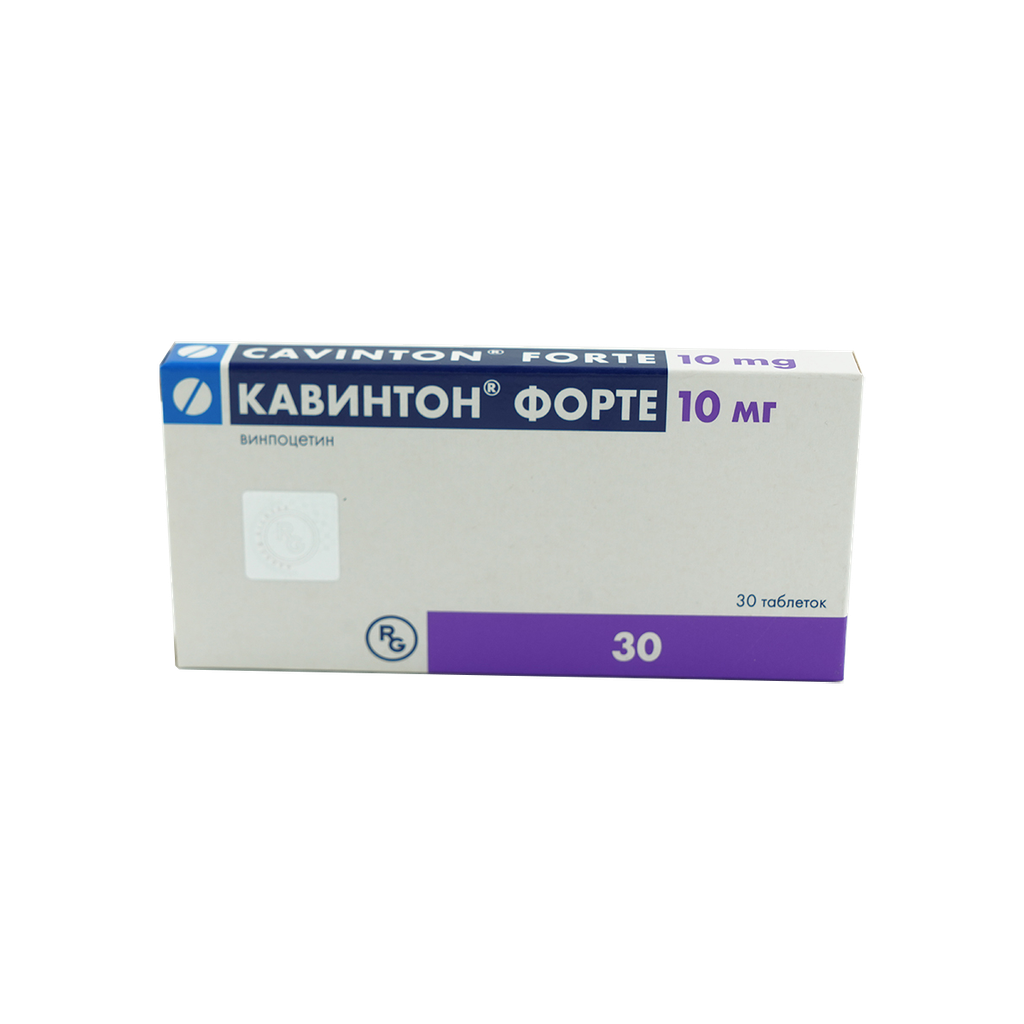 Кавинтон форте 10мг №30 Шахмал