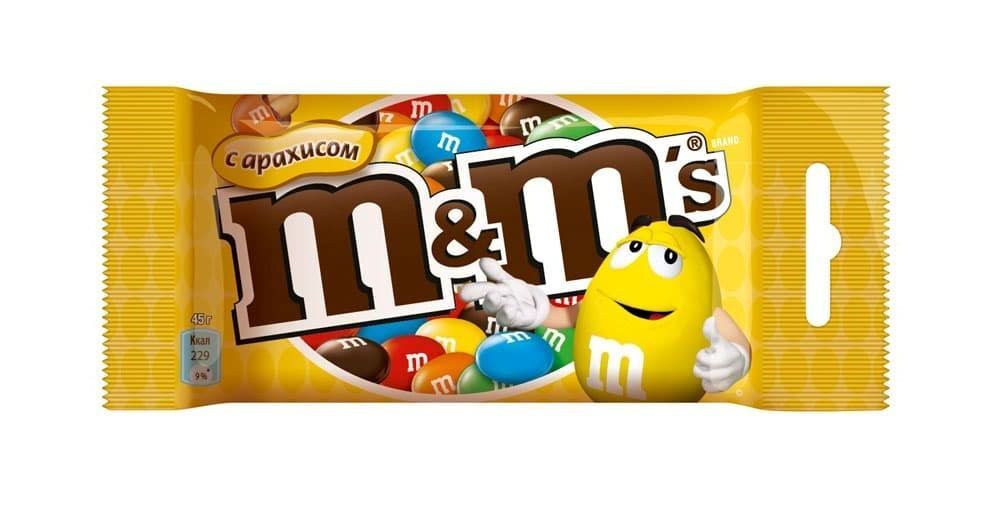 Шоколад-M&M's Peanut 45г