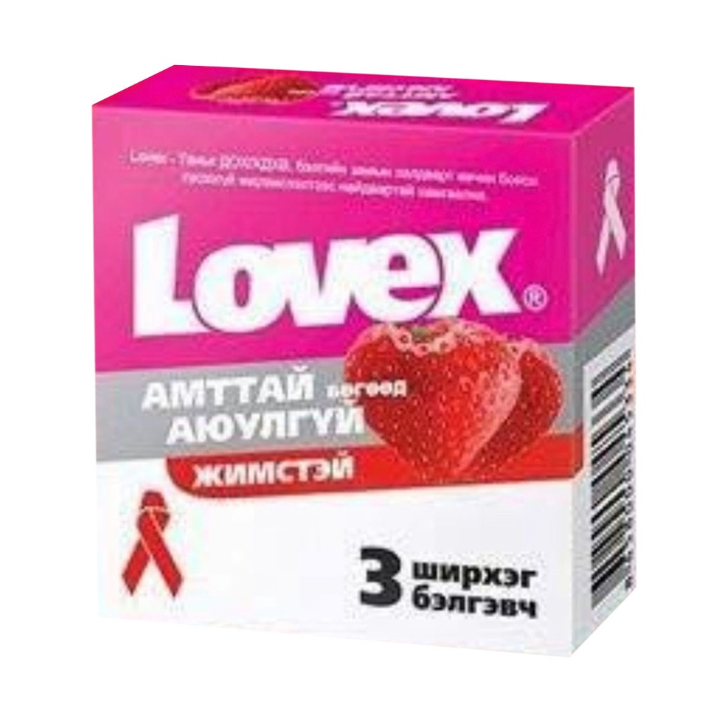 Бэлгэвч Lovex жимстэй №3