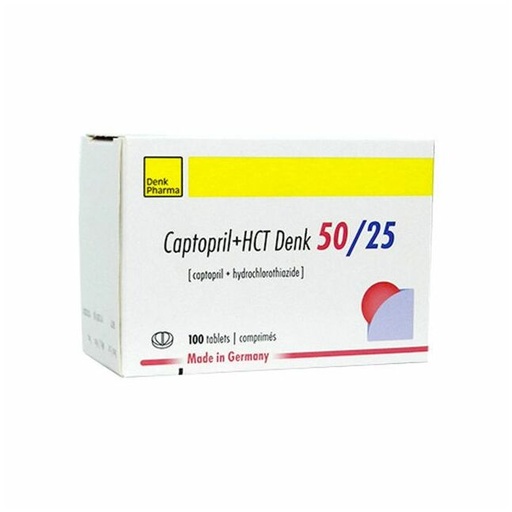 [104319] Каптоприл НСТ-Денк 50мг/25мг №100 Шахмал  - Denk Pharma GmbH & Co.KG