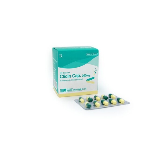 [106479] Клицин 300мг №100 /Клиндамицин/ Капсул - Hankook Korus Pharm Co.,Ltd