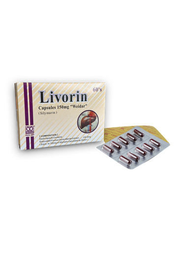 [104463] Ливорин 150мг №60 Капсул - Эксклюзив - Weidar Chem. & Pharm. Co.,Ltd