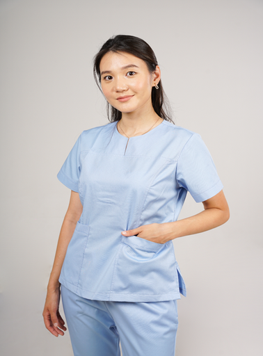 [304015] Мэс заслын хослол цагаан цэнхэр №1 Эмэгтэй - Мөнхийн тун ХХК