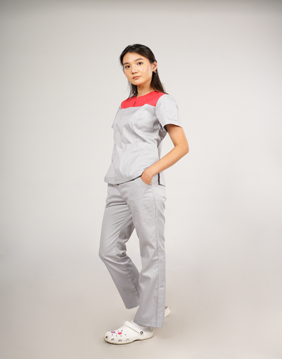 [304008] Мэс заслын хослол, эмэгтэй-Саарал+улаан - Мөнхийн тун ХХК